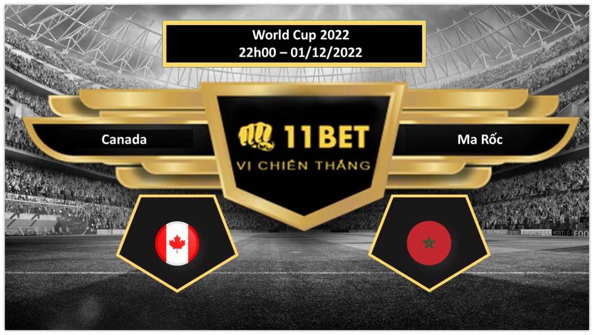 11BET Tip bóng đá  Canada vs Ma Rốc, hôm nay 01/12/2022