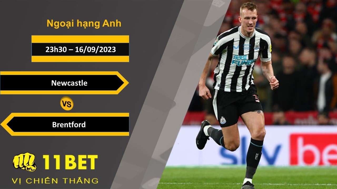 11BET Soi kèo  Newcastle vs Brentford, 23h30, 16/09/2023