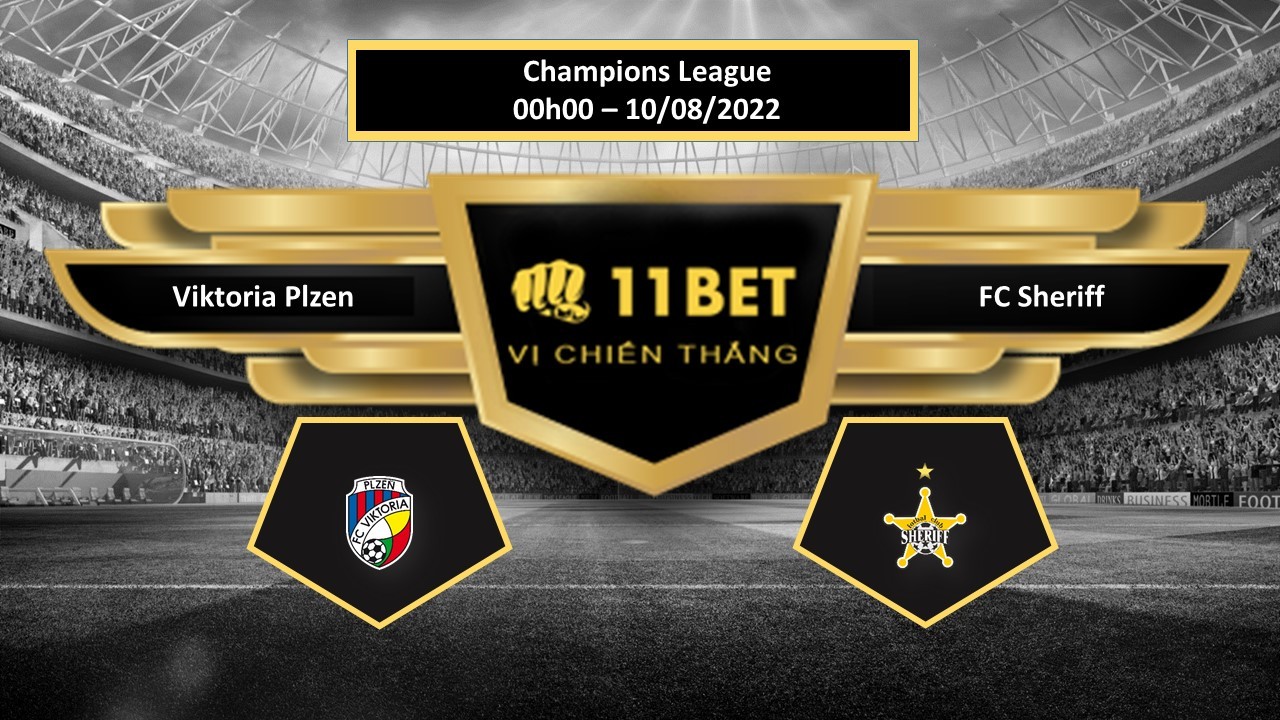 11BET Tip bóng đá Viktoria Plzen vs FC Sheriff   , hôm nay 10/08/2022