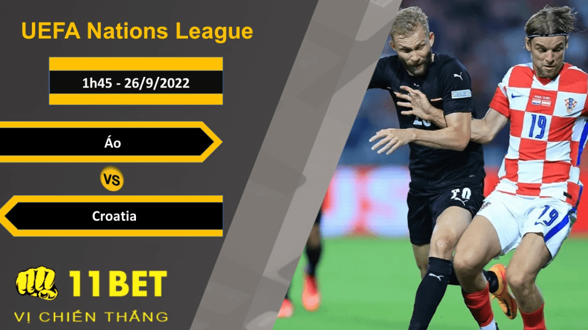 11BET Soi kèo Áo vs Croatia, 1h45, 26/9/2022