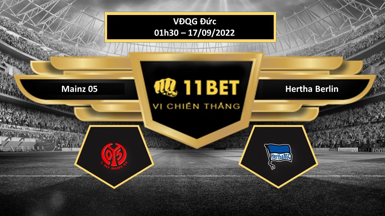 11BET Tip bóng đá  Mainz 05 vs Hertha Berlin, hôm nay 17/09/2022