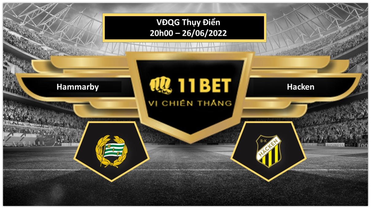 11BET Tip bóng đá Hammarby vs Hacken, hôm nay 26/06/2022